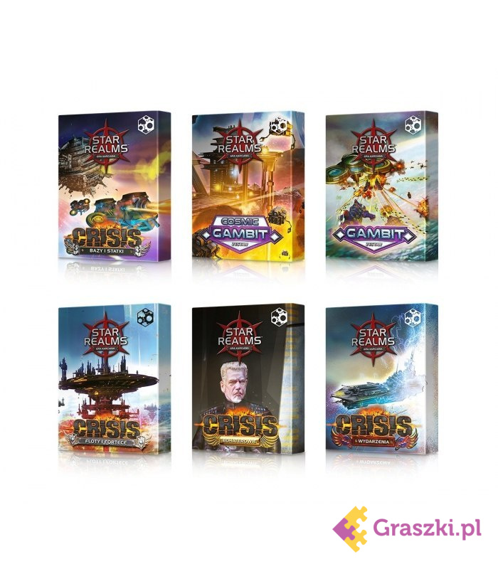 Star Realms - Pakiet 6 dodatków plus Zestaw Promo 1